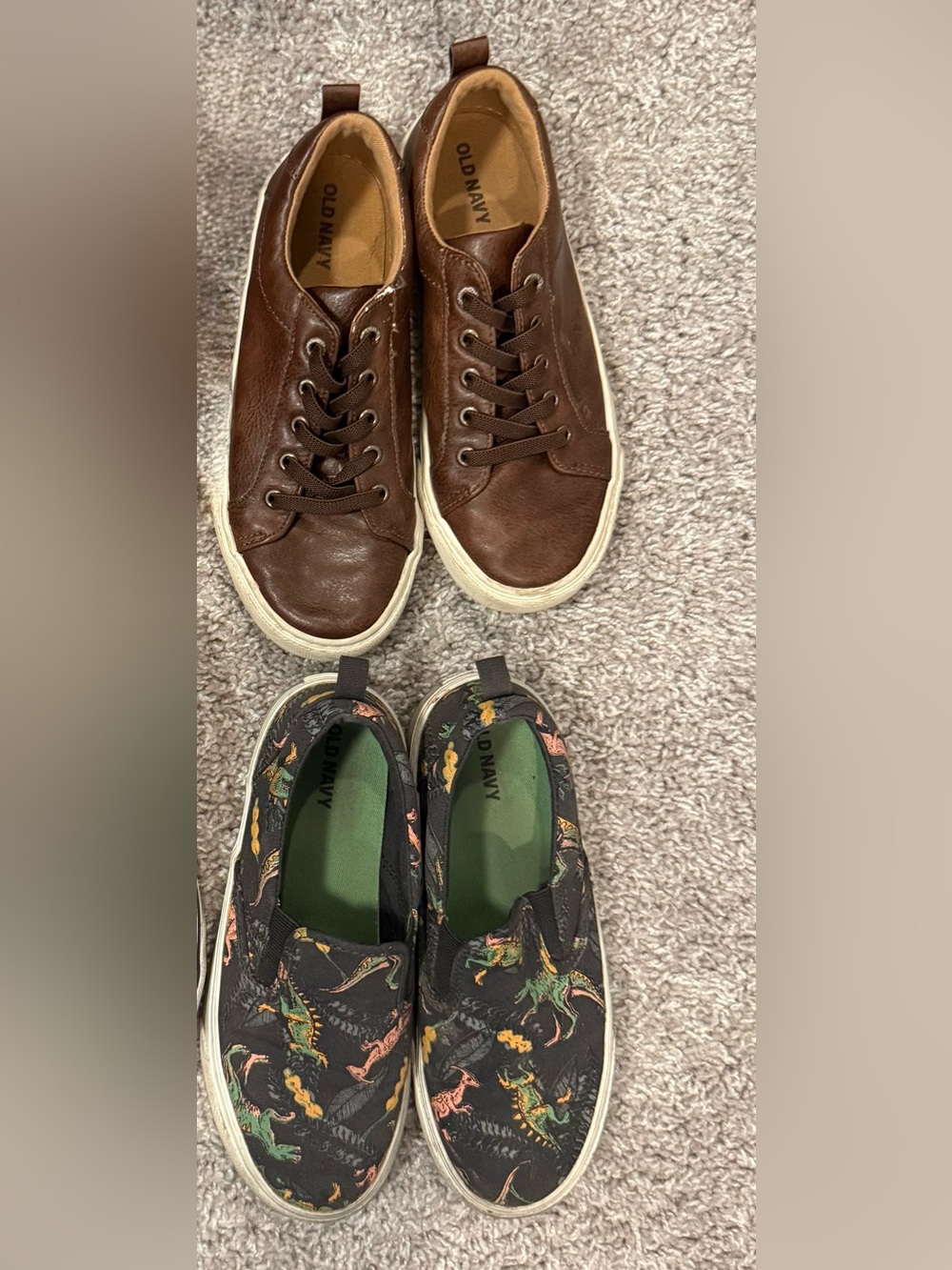 Old Navy Black Dinosaur Slip-On Sneakers for Kids - Picture 1 of 6